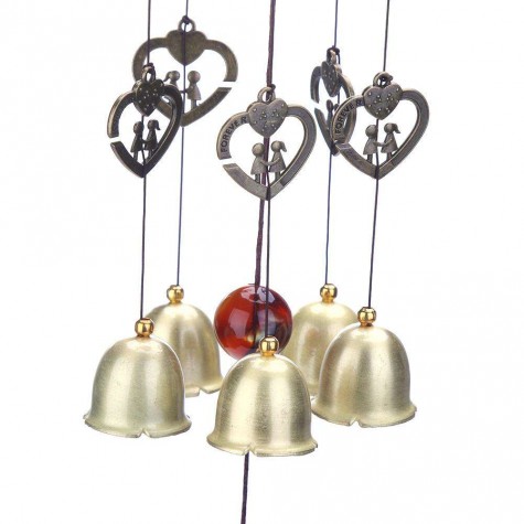 Metal Wind Chime Chapel Wind Bells Garden Windows Hang Decor (Fish)