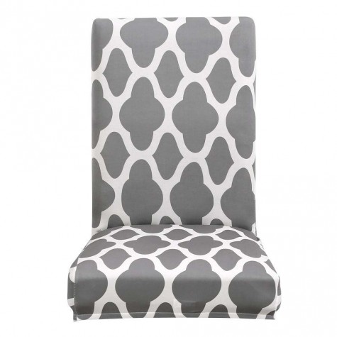 1/4/6pcs Digital Print Elastic Thin Chair Cover Stretch Seat Case Slipcover