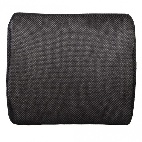 Memory Foam Lumbar Back Support Cushion Pillow for Home Car Auto Seat Black