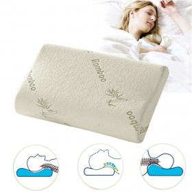 Comfort Orthopedic Bamboo Fiber Sleeping Pillow Memory Foam Pillows