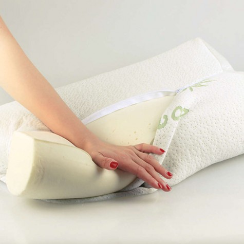 Comfort Orthopedic Bamboo Fiber Sleeping Pillow Memory Foam Pillows