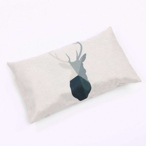 Creative deer Pattern Thick Cotton Pillowcases 30 x 50 Waist Pillowcases