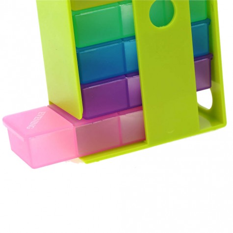 Weekly 7 Days Colorful Pill Box Medicine Storage Organizer Holder Kit