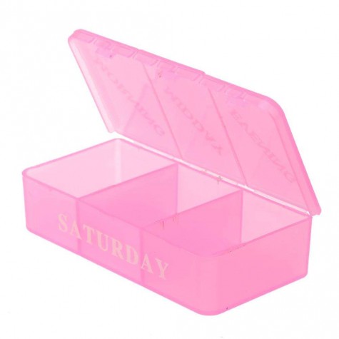 Weekly 7 Days Colorful Pill Box Medicine Storage Organizer Holder Kit