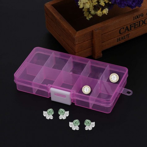 10 Grids Storage Box Detachable Jewelry Small components hardware Case