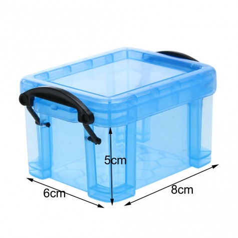 Cute Storage Boxes Home Furnishing Trumpet Mini Lock Box Organizer Blue