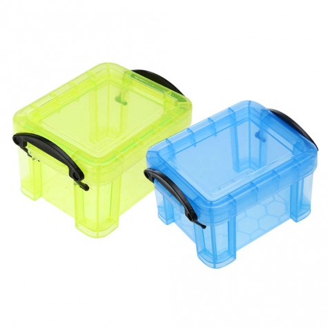 Cute Storage Boxes Home Furnishing Trumpet Mini Lock Box Organizer Blue