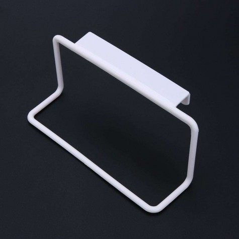 Towel Rack Hanging Holder Kitchen Cabinet Bathroom Towel Rack(White)