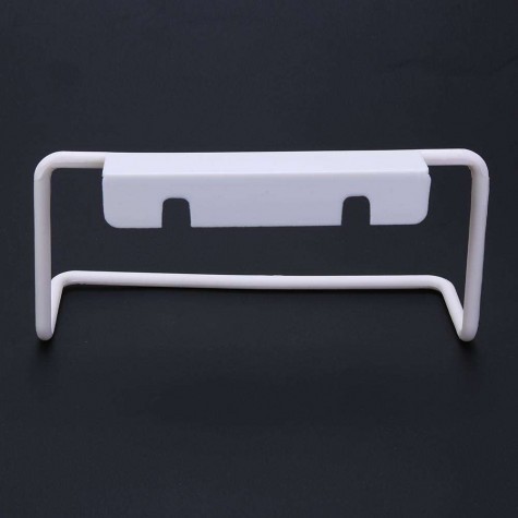 Towel Rack Hanging Holder Kitchen Cabinet Bathroom Towel Rack(White)