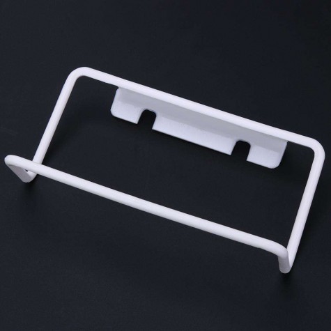 Towel Rack Hanging Holder Kitchen Cabinet Bathroom Towel Rack(White)