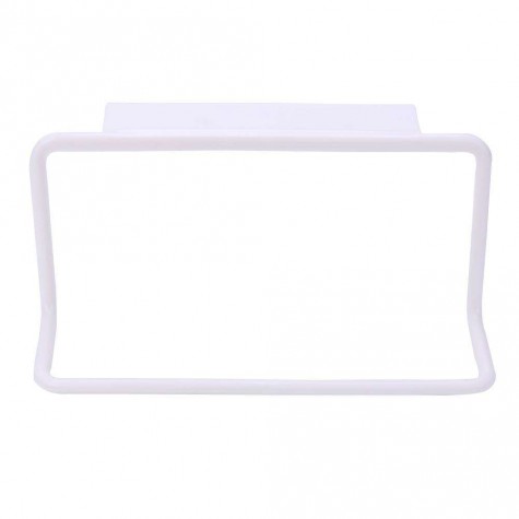 Towel Rack Hanging Holder Kitchen Cabinet Bathroom Towel Rack(White)