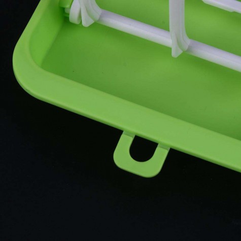 Folding Baby Feeding Bottle Drying Rack Hanging Cup Draining Rack(Green)