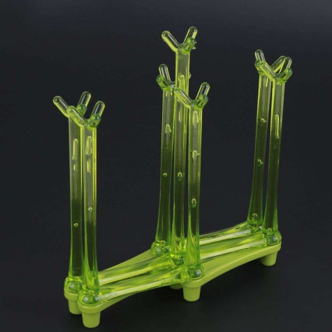 Glass Cup Bottle Drying Rack Drainer Shelf Holder Kitchen Organizer(Green)