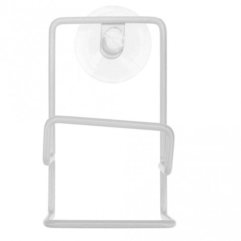 Simple Sponge Drain Rack Double-layer Sucker Kitchen Storage Holder(White)