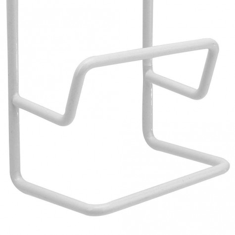 Simple Sponge Drain Rack Double-layer Sucker Kitchen Storage Holder(White)