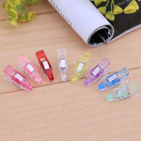 20pcs Multicolor Axe Plastic Clip Replace Pin for Student Office Sewing DIY