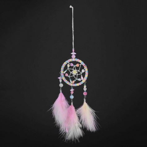 DIY Feathers Handicraft Dreamcatcher Handmade Dream Catcher Net Wall Decor