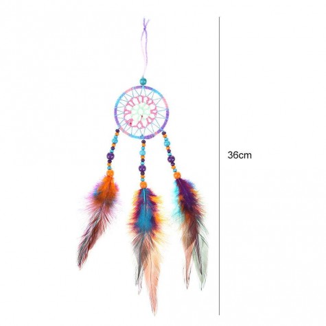 Countryside Feather Dream Catcher Net Beads Dreamcatcher Home Car Decor