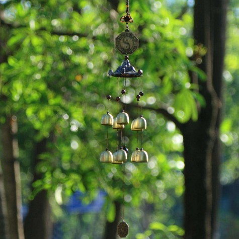 Wind Chime Chapel Bells Garden Door Windows Wall Hanging Home Decor