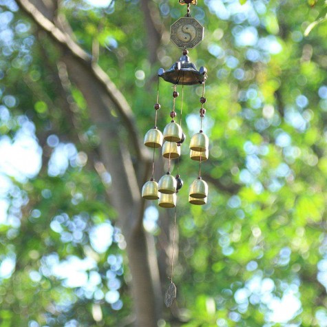 Wind Chime Chapel Bells Garden Door Windows Wall Hanging Home Decor