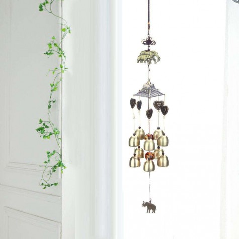 Metal Wind Chime Chapel Bells Garden Door Wall Hang Decor Gift (01)