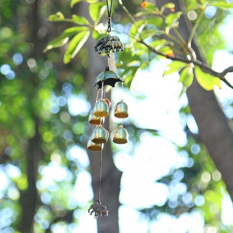 Alloy Metal Wind Chime Chapel Wind Bells Garden Wall Hang Ornament