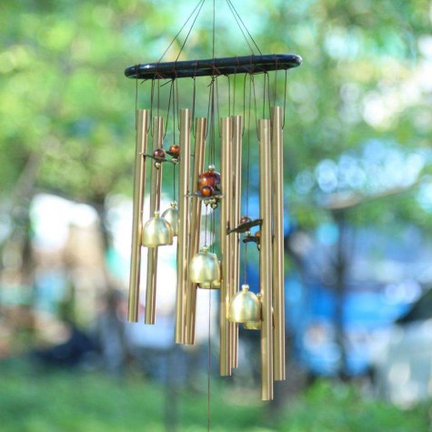 Copper Alloy Tube Bells Wind Chime Chapel Garden Wall Hang Ornament