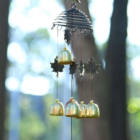 Metal Copper Alloy Bell Wind Chime Chapel Garden Door Hanging Decor