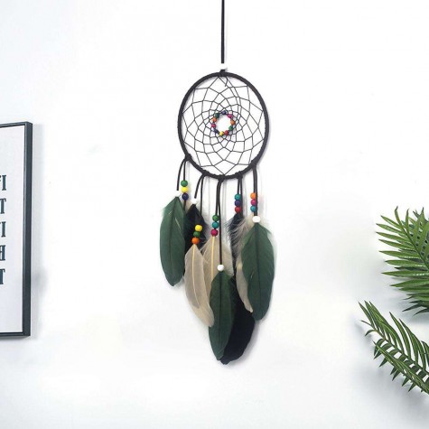 Feathers Beads Handmade Dreamcatcher Craft Dream Catcher Net Home Car Decor