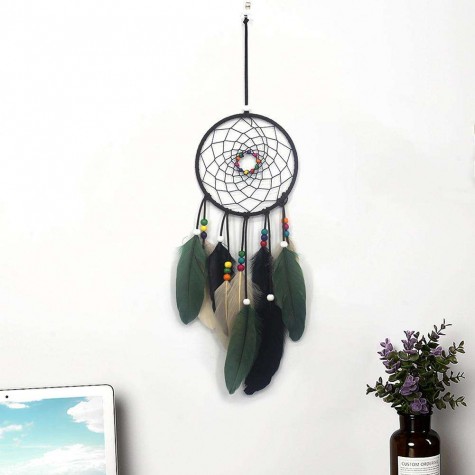 Feathers Beads Handmade Dreamcatcher Craft Dream Catcher Net Home Car Decor