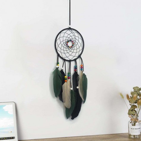 Feathers Beads Handmade Dreamcatcher Craft Dream Catcher Net Home Car Decor