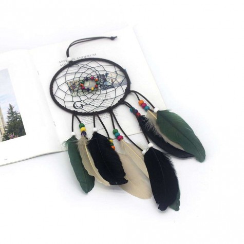 Feathers Beads Handmade Dreamcatcher Craft Dream Catcher Net Home Car Decor