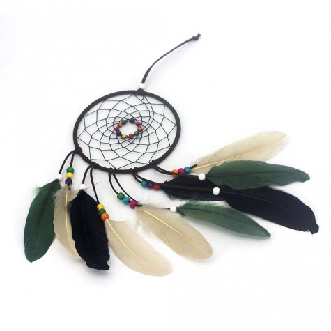 Feathers Beads Handmade Dreamcatcher Craft Dream Catcher Net Home Car Decor