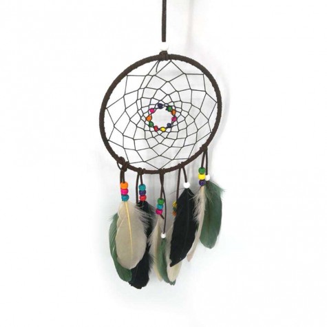 Feathers Beads Handmade Dreamcatcher Craft Dream Catcher Net Home Car Decor