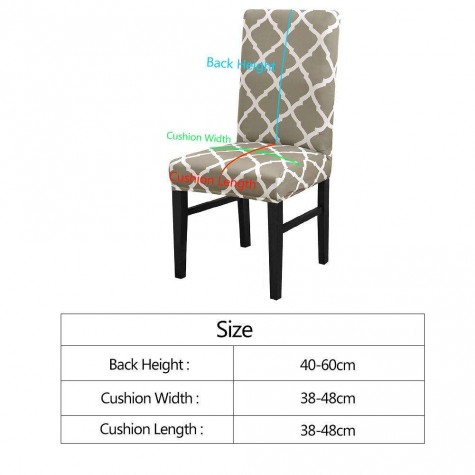 Elastic Dining Chair Cover Modern Removable Anti-dirty Seat Cushion