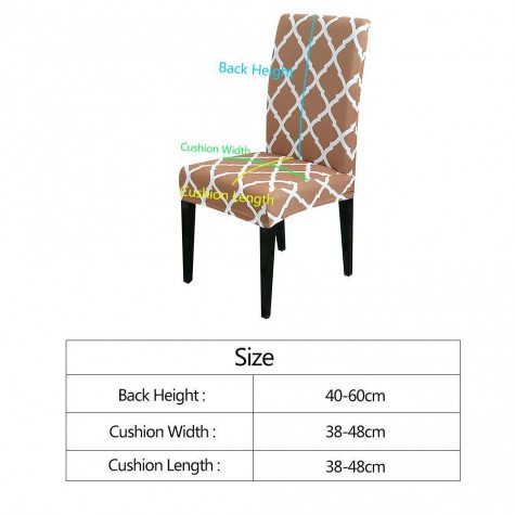 Fashion Stretch Restaurant Chair Cover Anti-dirty Seat Covers