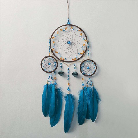 Wind Chimes Hanging Decorations Handmade Dreamcatcher Home Art Feather Gift