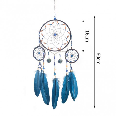 Wind Chimes Hanging Decorations Handmade Dreamcatcher Home Art Feather Gift