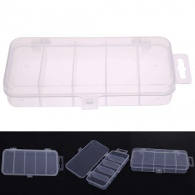 Transparent Plastic Fishing Lure Bait Box Storage Organizer Container Case