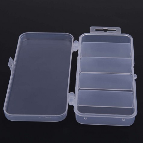 Transparent Plastic Fishing Lure Bait Box Storage Organizer Container Case