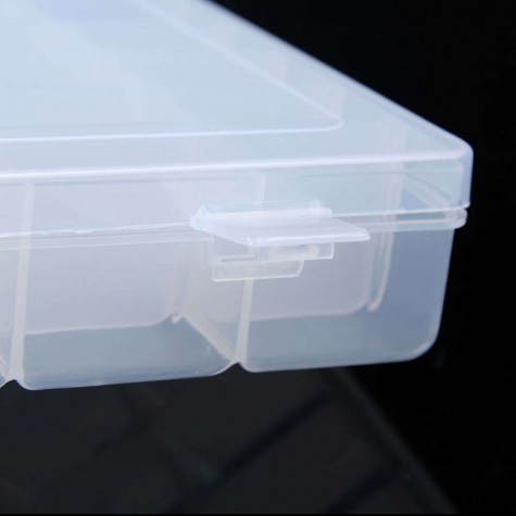 36 Grid Plastic Adjustable Jewelry Organizer Box Storage Container Case