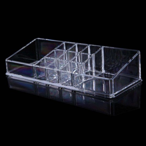 Clear Acrylic Cosmetic Jewelry Makeup Organiser Drawer Box Case Stand No3