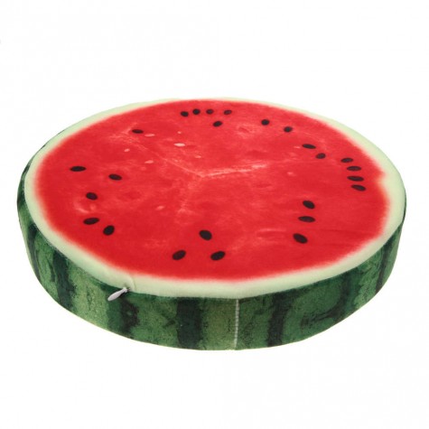 3D Print Fruit Office Chair Back Cushion Sofa Throw Pillow Watermelon 40cm