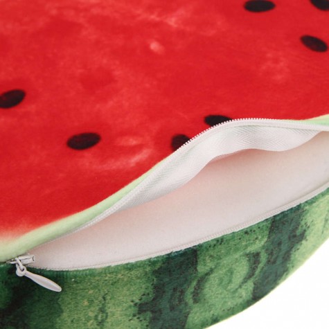 3D Print Fruit Office Chair Back Cushion Sofa Throw Pillow Watermelon 40cm