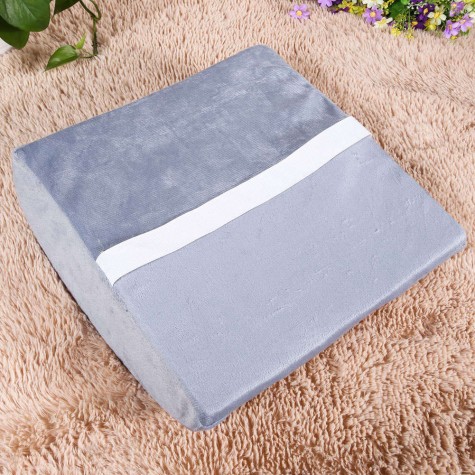 Memory Foam Lumbar Cushion Back Support Travel Pillow Car Seat Grey